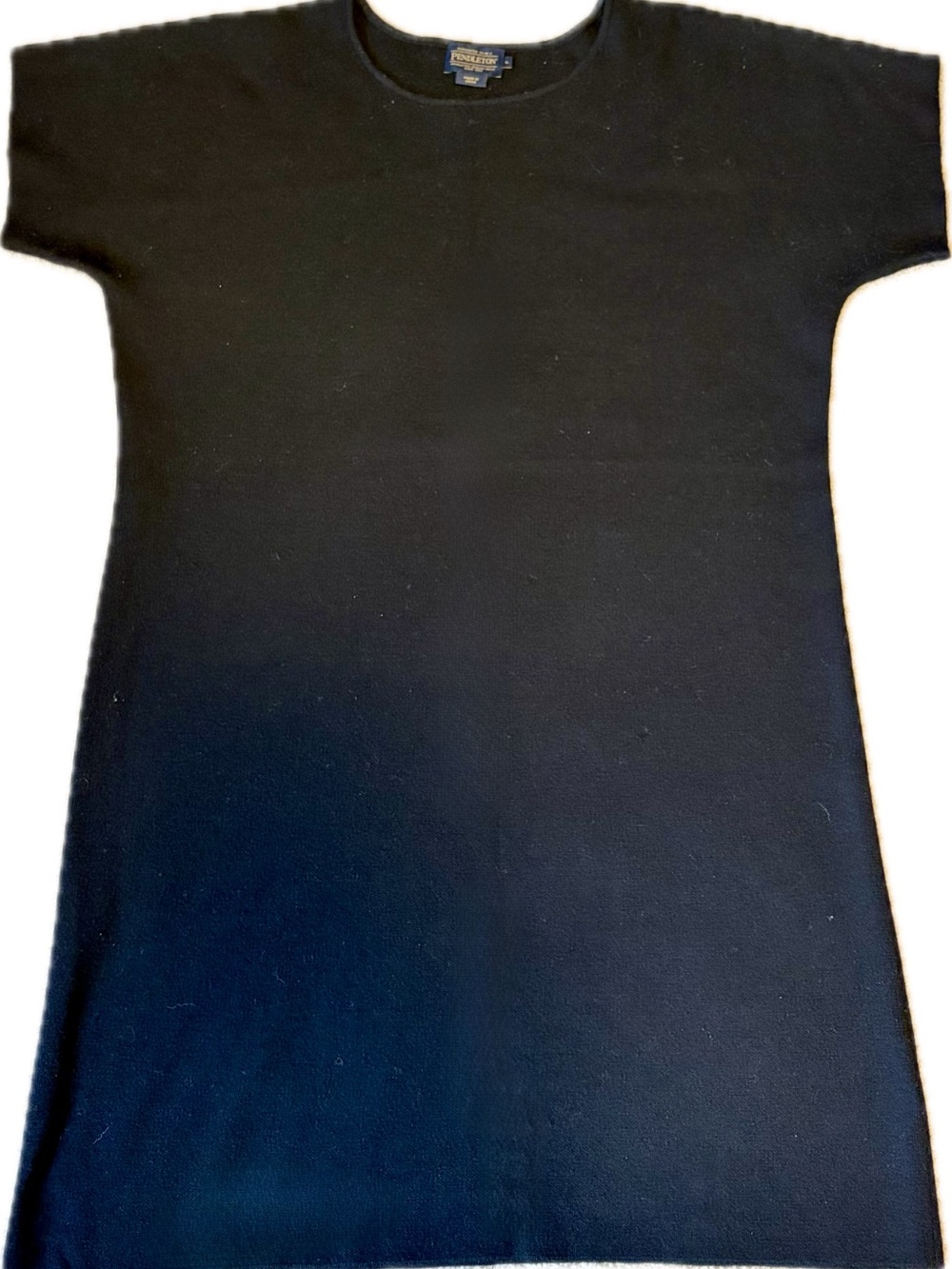 Pendleton Black Crewneck Knit Dress - Women’s Large - 100% Wool